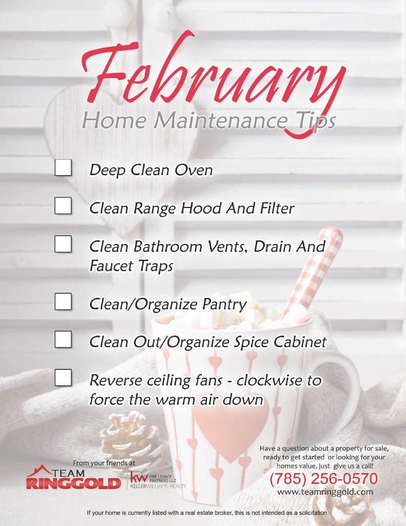 Home Maintenance Tips | February